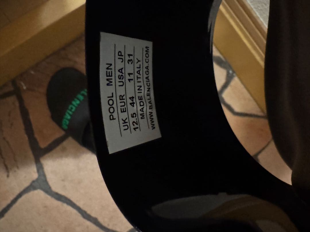 BALENCIAGA ブラック サンダル JP 27.5