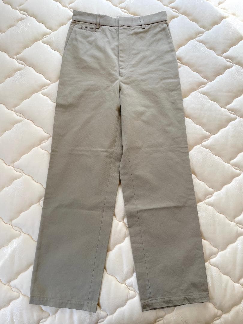 新品 オーラリー WASHED FINX CHINO NARROW PANTS