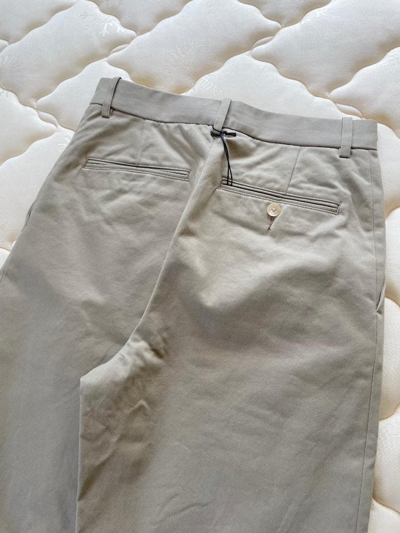 新品 オーラリー WASHED FINX CHINO NARROW PANTS