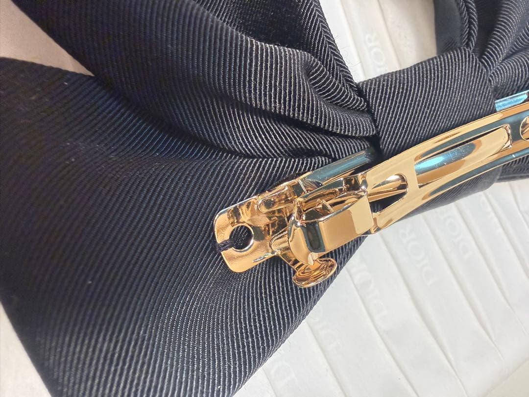 Dior Twist リボンバレッタ　未使用品