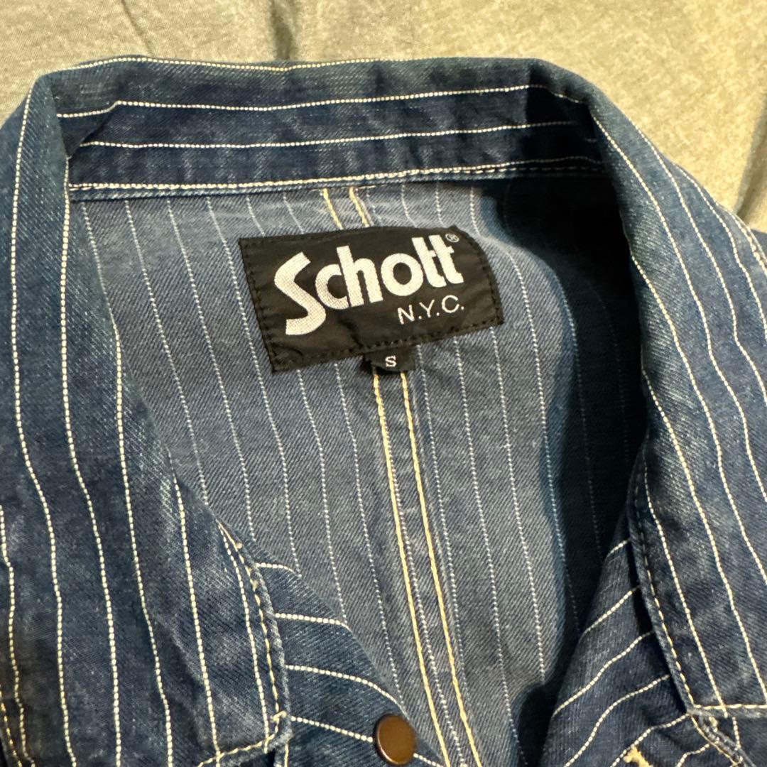 Schott ストライプ カバーオール　ヒッコリー　ウォバッシュ