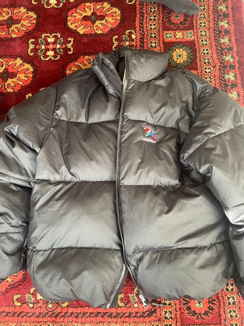 afterbase ブラック ダックダウンジャケット