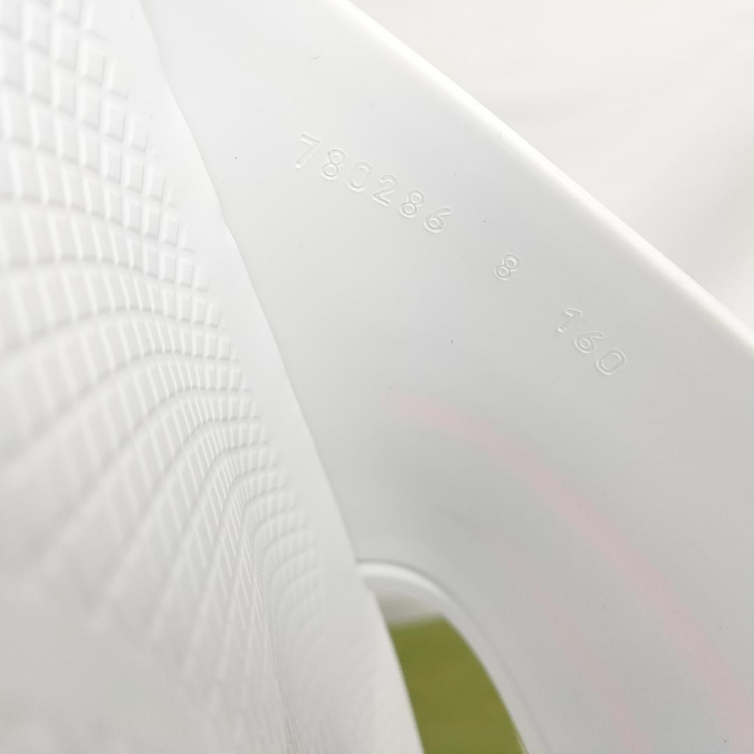 新品 未使用 グッチ ストライプ ラバースライドサンダル ホワイト 27cm相当