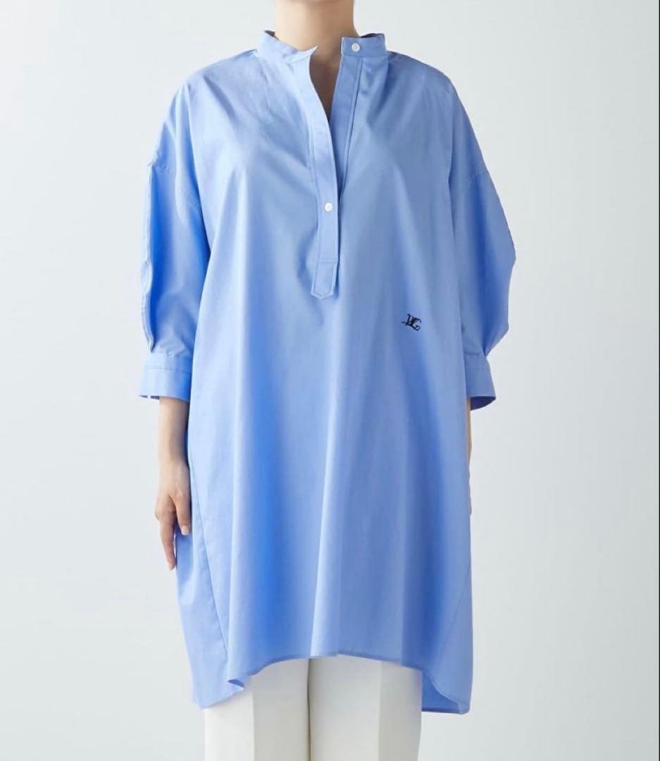 【ウィムガゼット】ライトブルー チュニック 五分袖