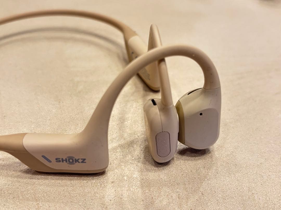 SHOKZ 骨伝導イヤホン ベージュ