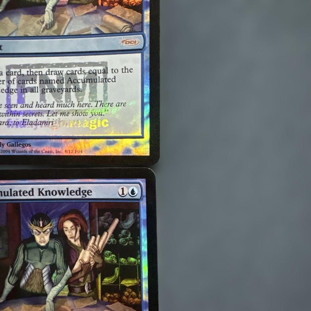 MTG 蓄積した知識　Foil FNM ４枚セット