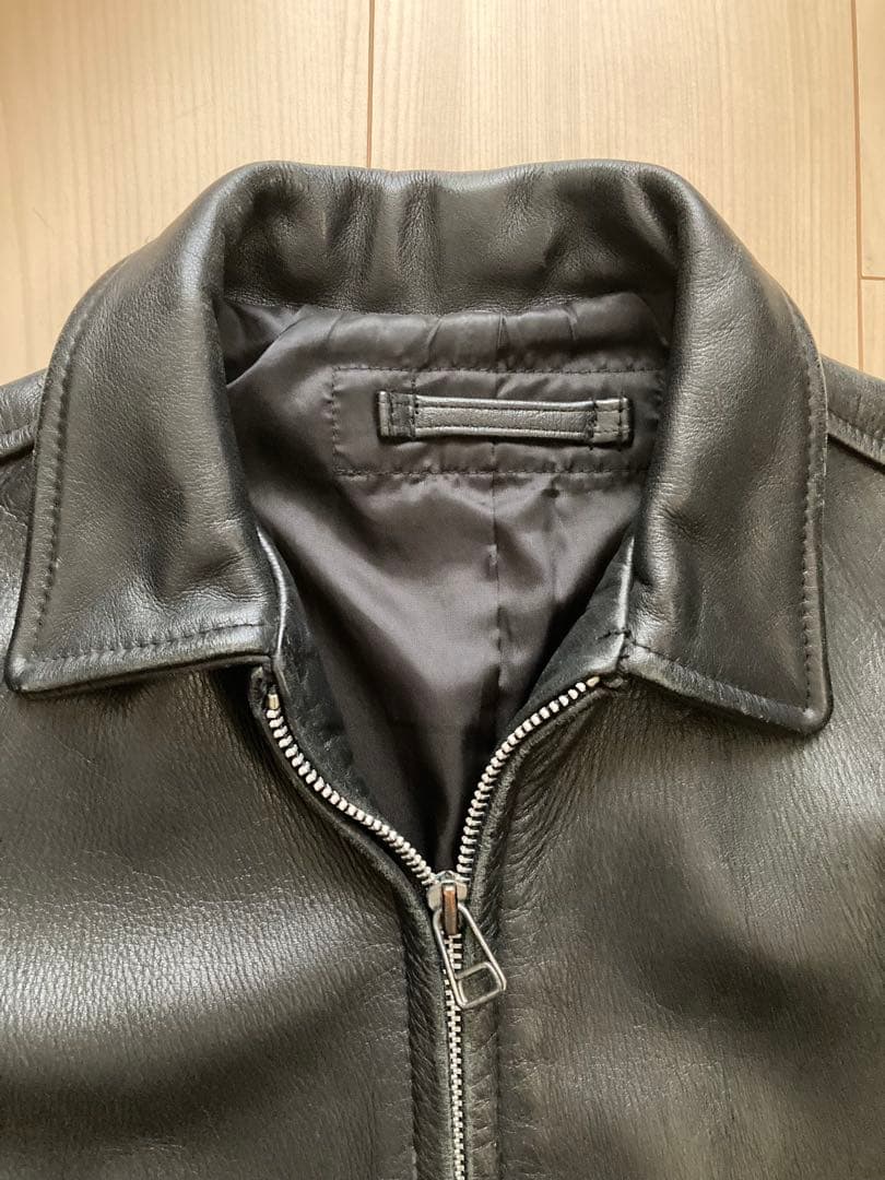 ライダースジャケット　本革　牛革　シングル　レザージャケット　ショット