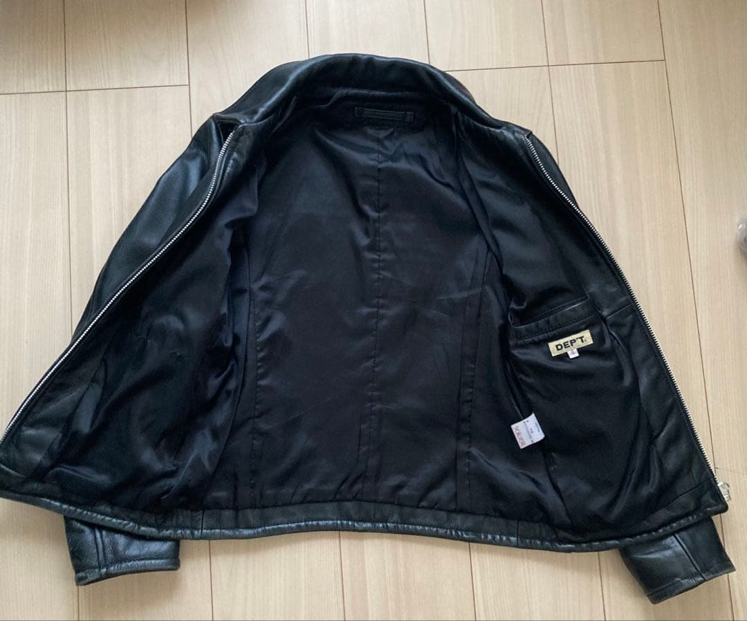 ライダースジャケット　本革　牛革　シングル　レザージャケット　ショット