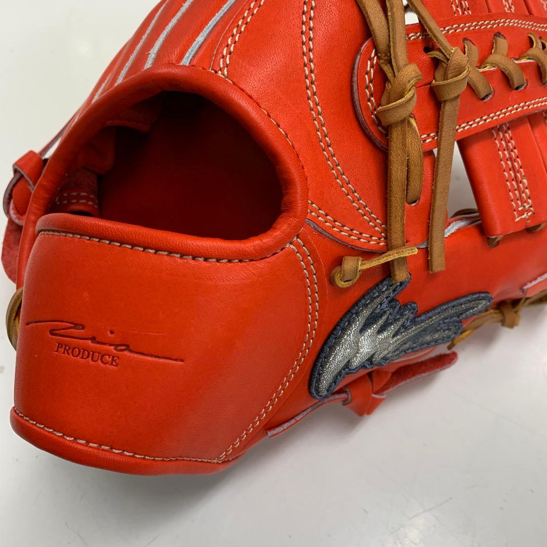 IP SELECT 硬式グローブ 外野手用 赤オレンジ LH