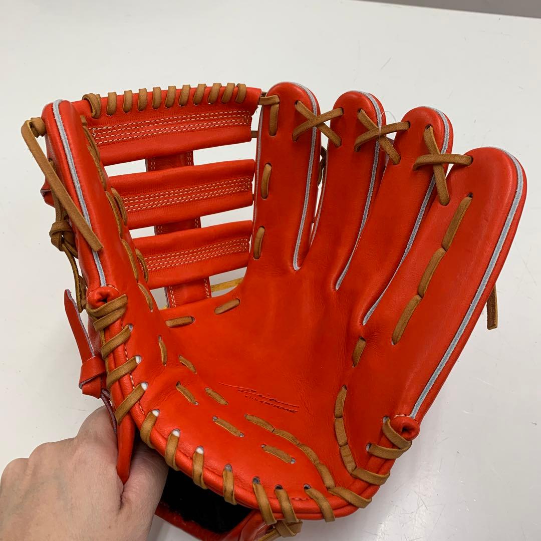 IP SELECT 硬式グローブ 外野手用 赤オレンジ LH