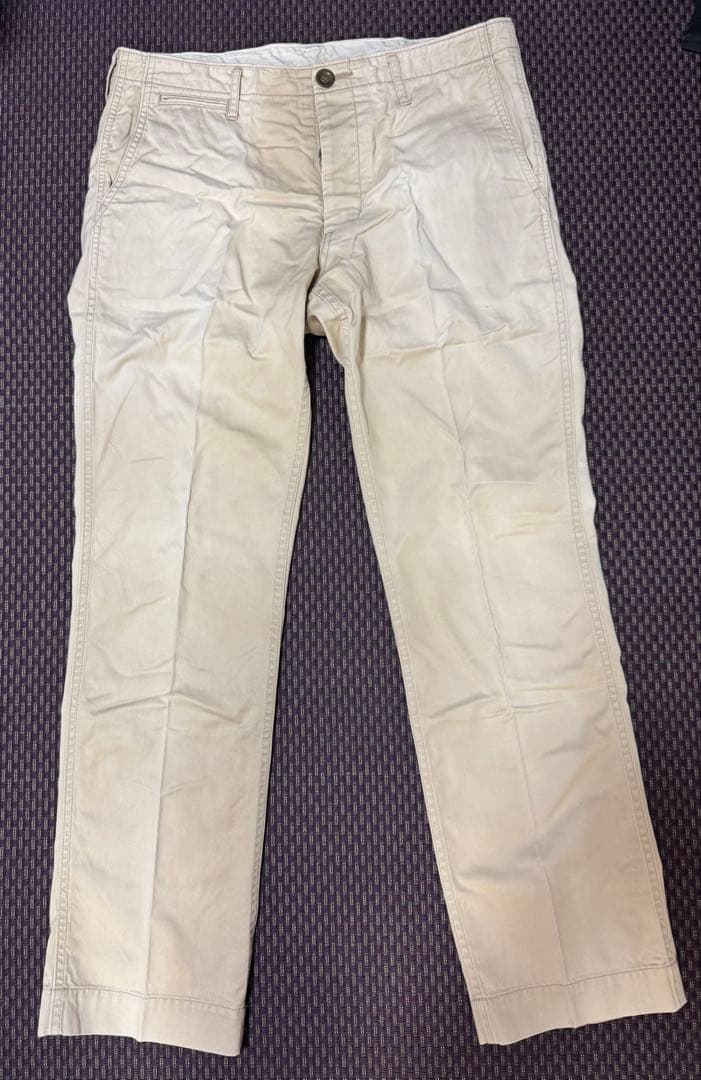 visvim SLIM CHINO GIZA ベージュ　2