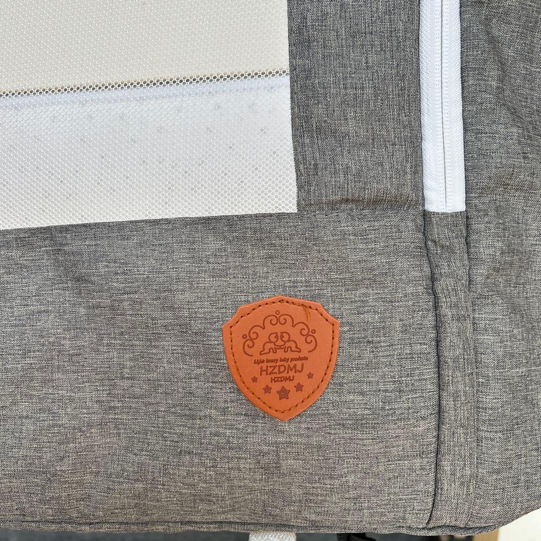 【ベビーベッド】可動ベビーベッドHZDMJダイソークッション付