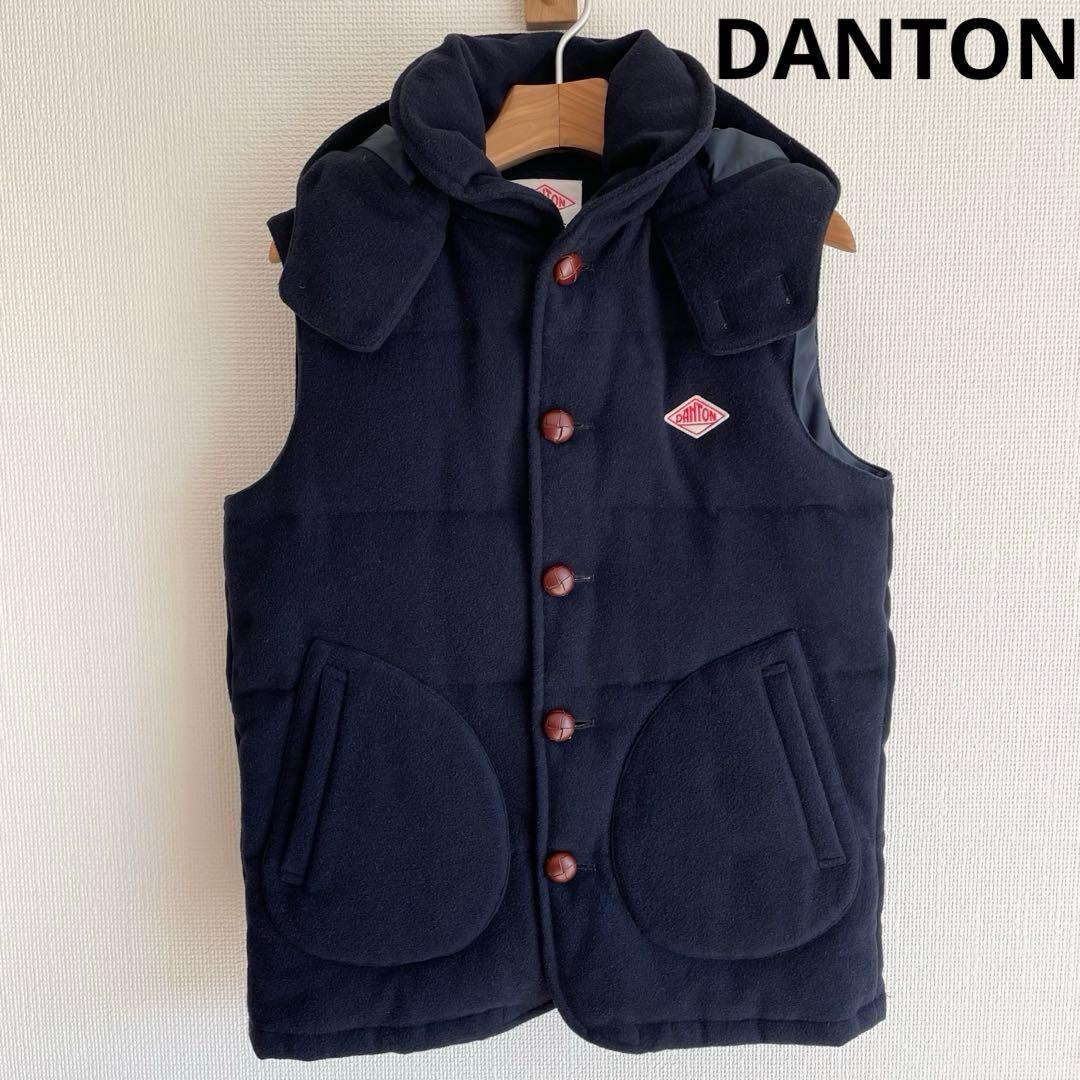 DANTON ダントン　BEAMS別注 ウールモッサー　ダウンベスト L程度