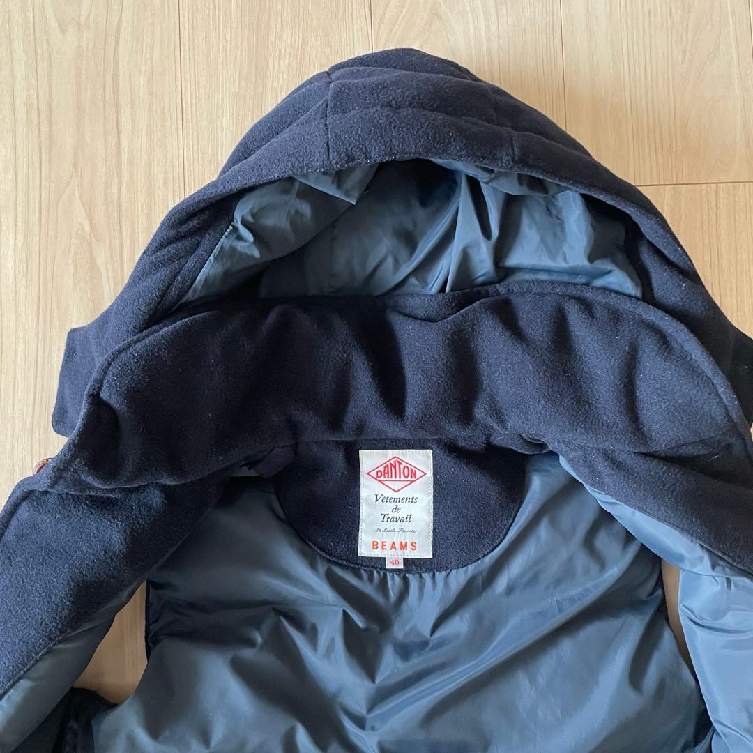 DANTON ダントン　BEAMS別注 ウールモッサー　ダウンベスト L程度