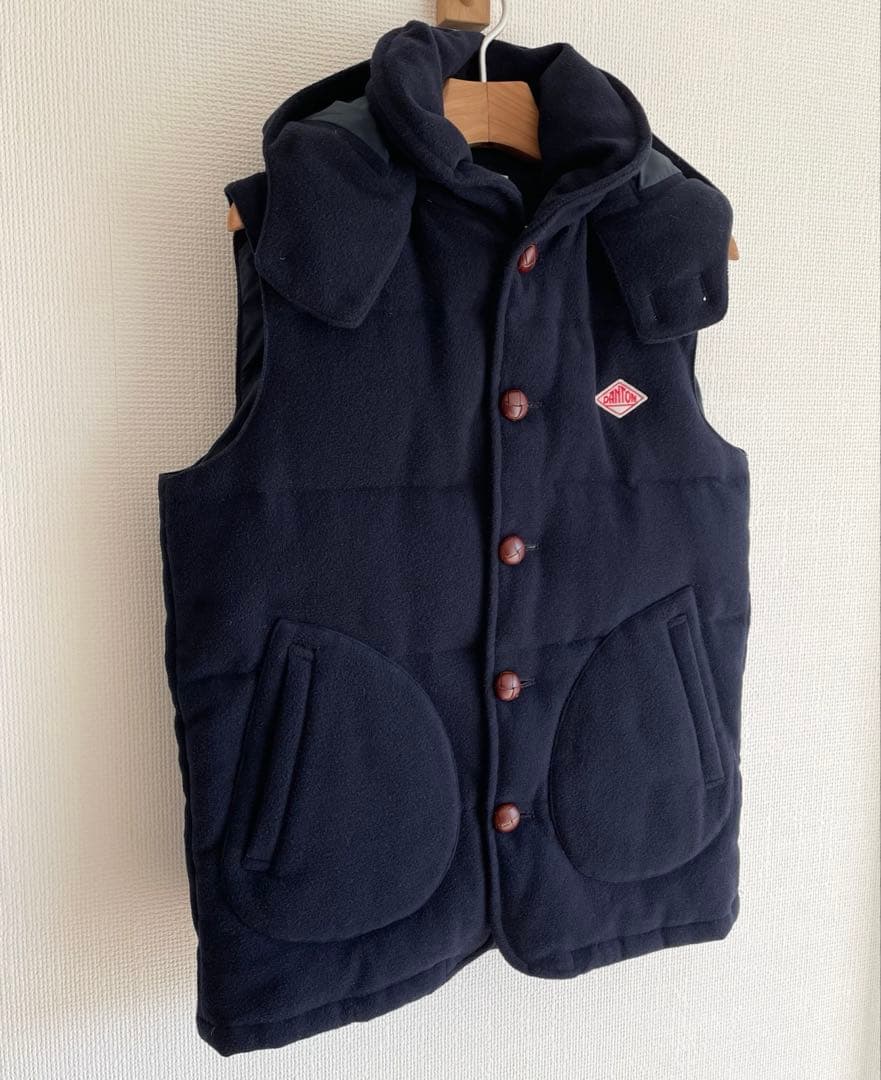 DANTON ダントン　BEAMS別注 ウールモッサー　ダウンベスト L程度