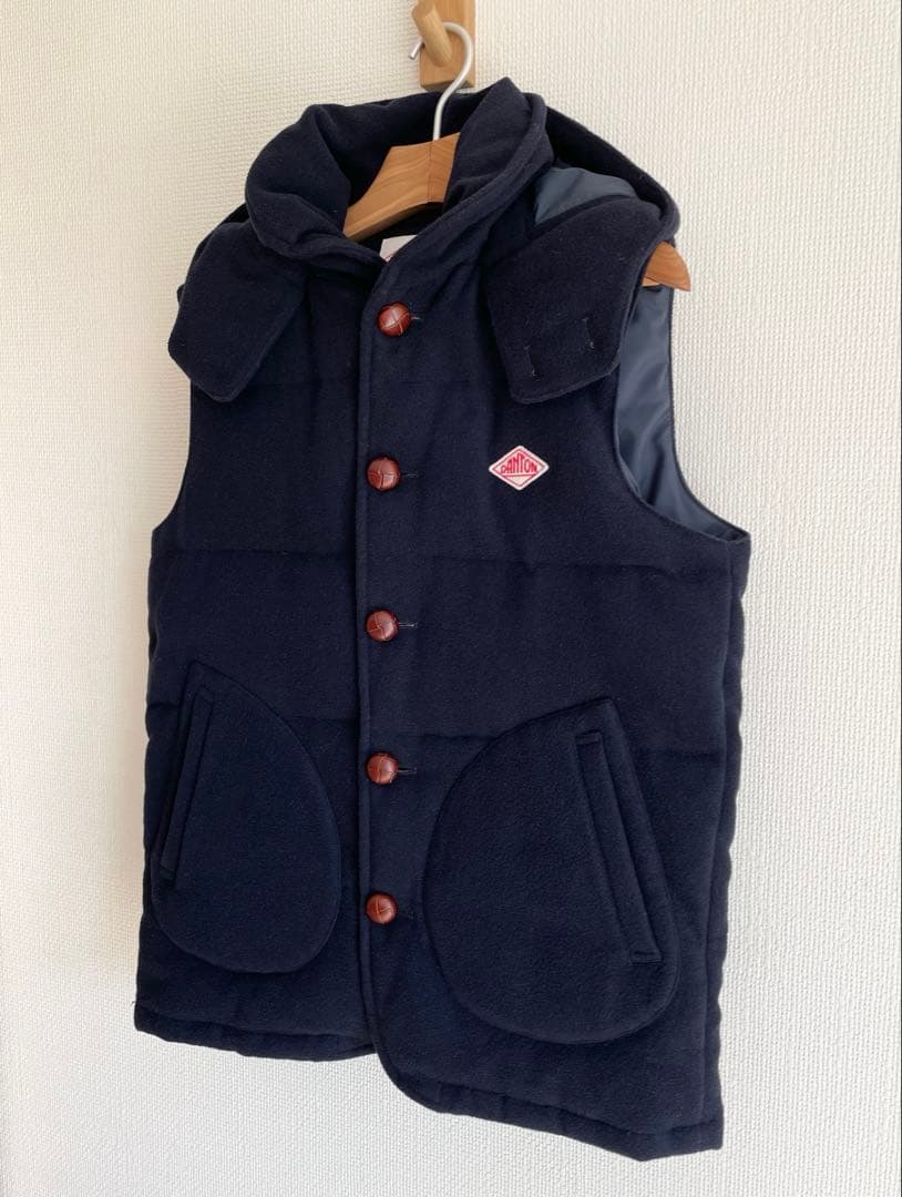 DANTON ダントン　BEAMS別注 ウールモッサー　ダウンベスト L程度