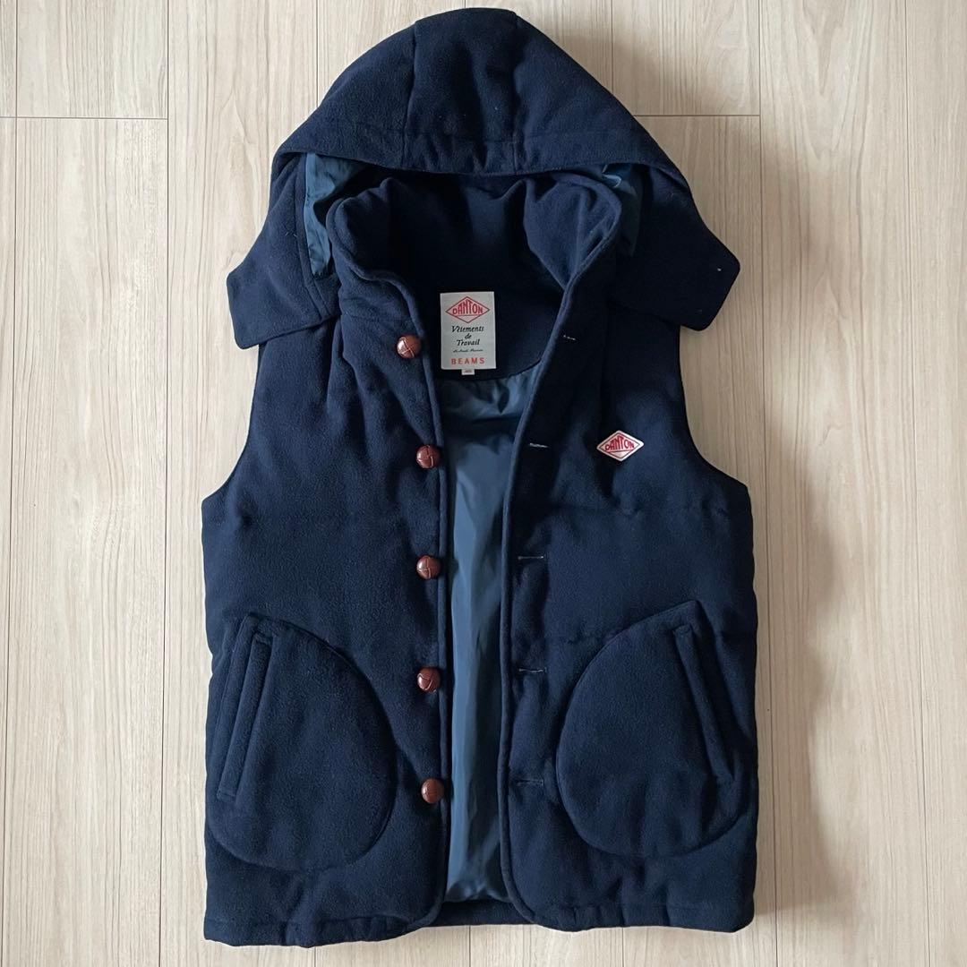 DANTON ダントン　BEAMS別注 ウールモッサー　ダウンベスト L程度
