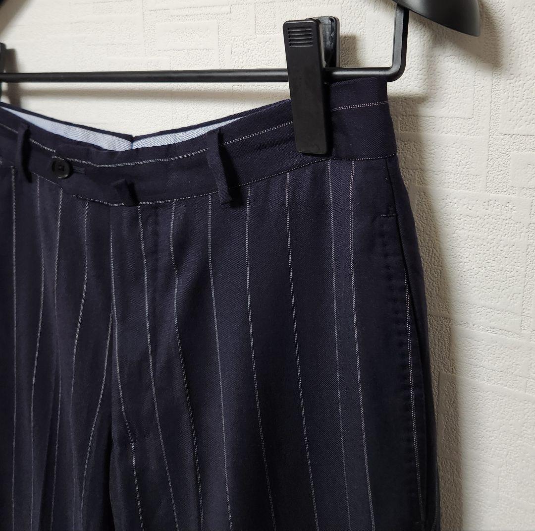 トゥモローランド　×　カルロバルベラ　メンズ　スーツ　セット　濃紺　ストライプ