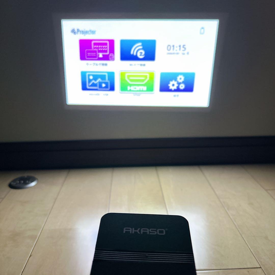 ✨美品✨作動確認済み AKASO FOCUS ミニプロジェクター 本体