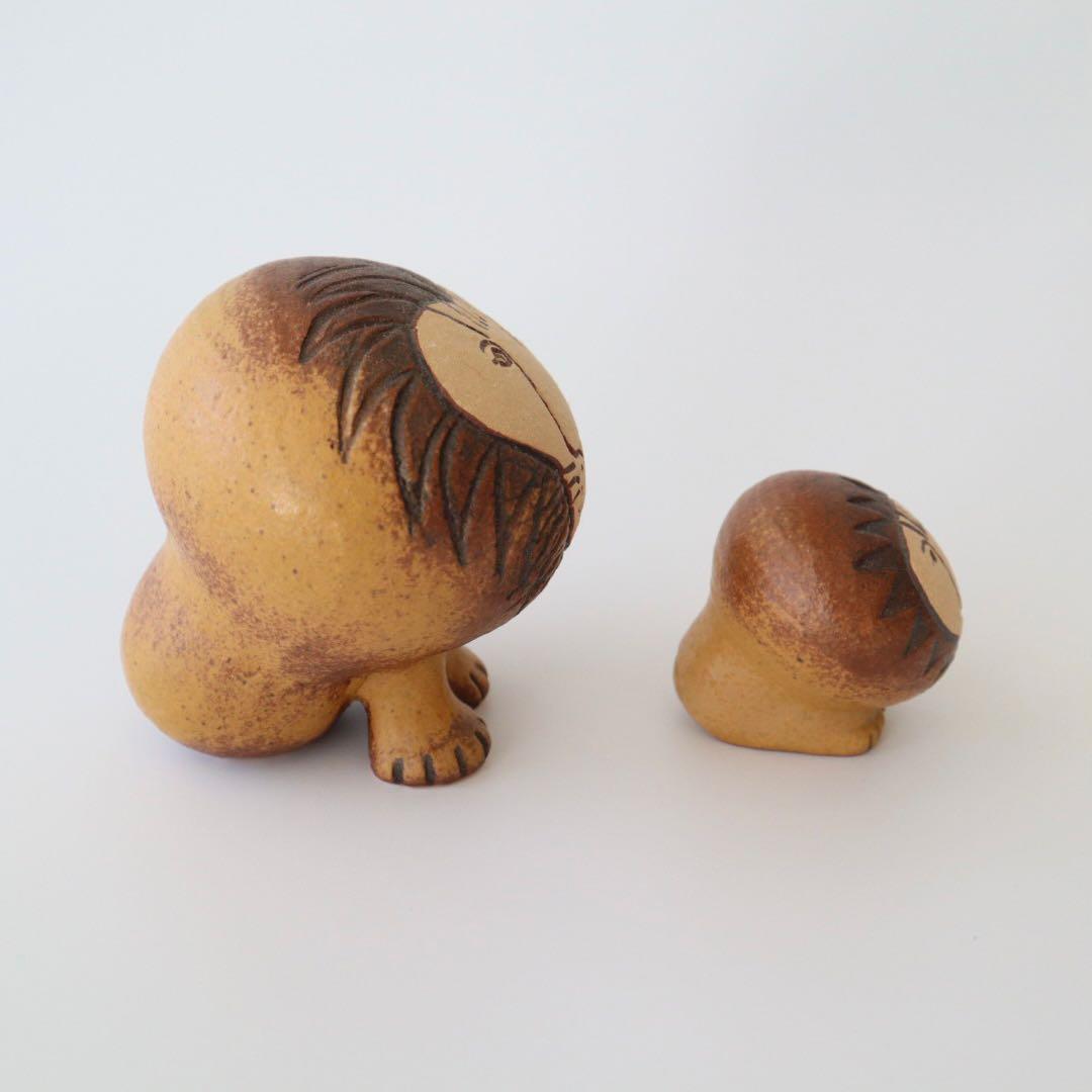 Lisa Larson リサラーソン ライオン セミミディアム・ミニセット置物