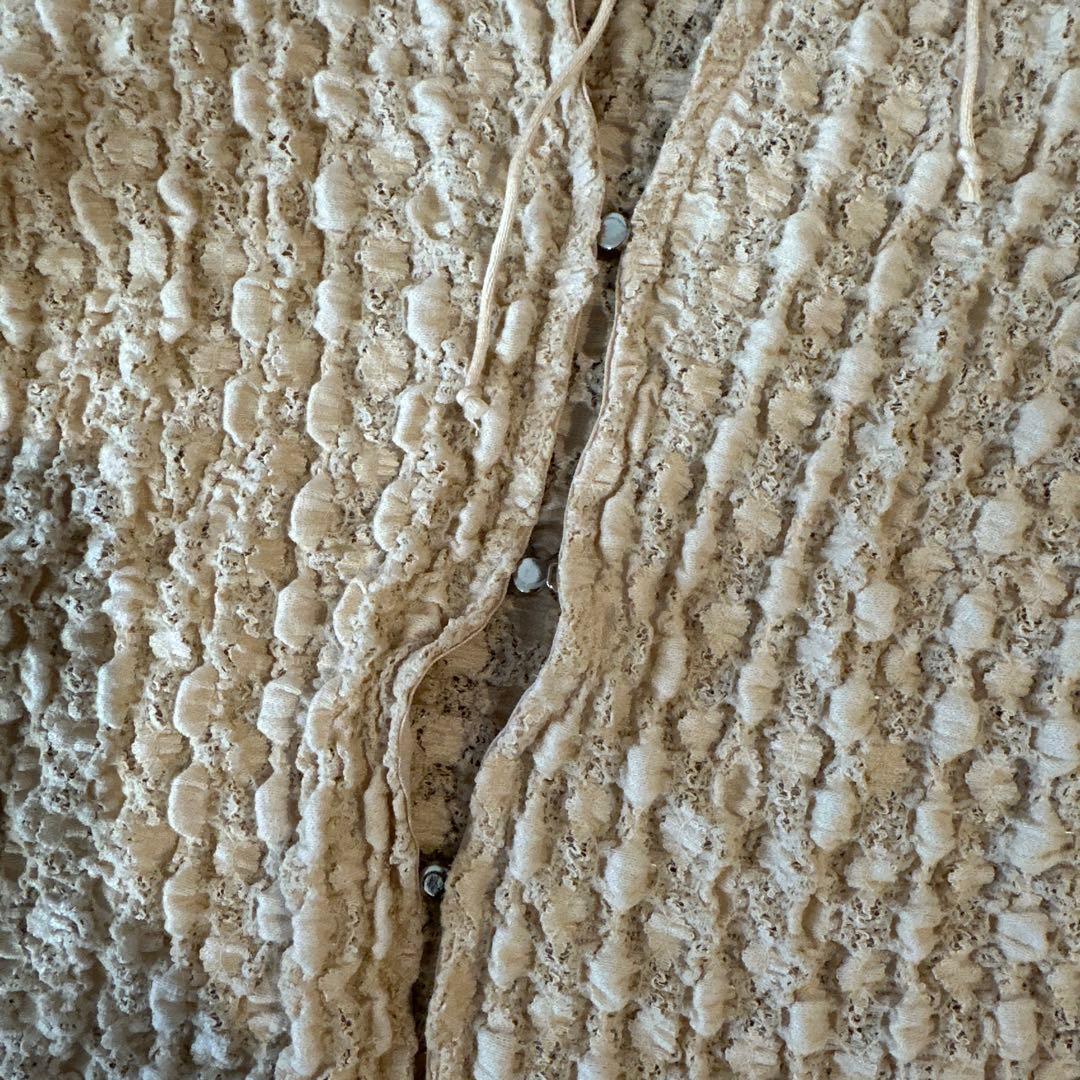 CODE A コードエーshrink lace blouse