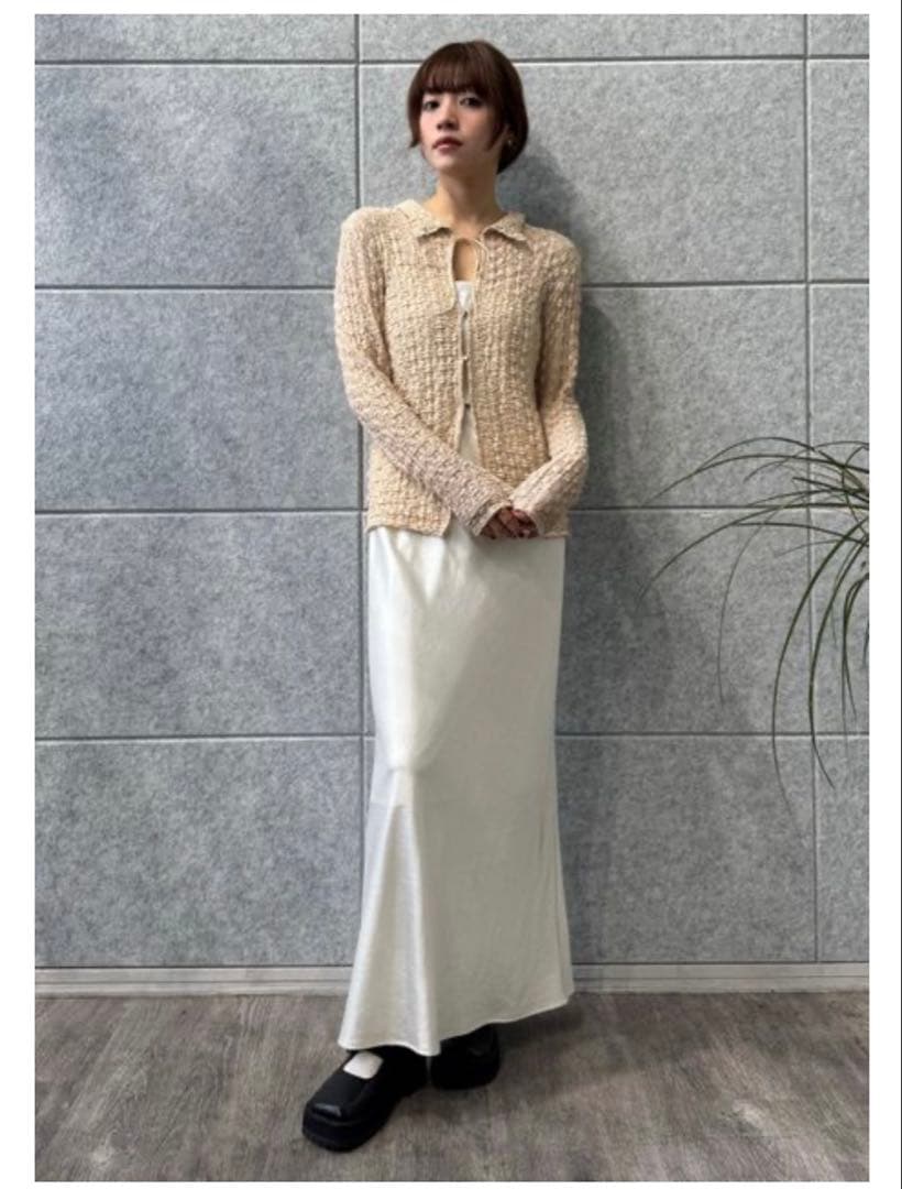 CODE A コードエーshrink lace blouse