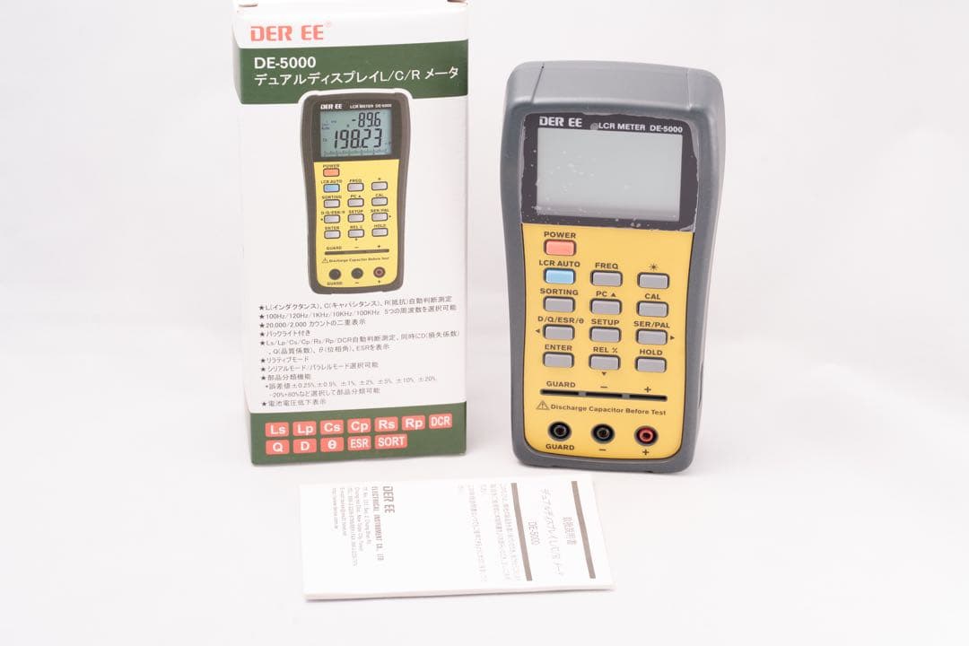 LCRメーターDER EE　DE-5000 デュアルディスプレイL/C/R