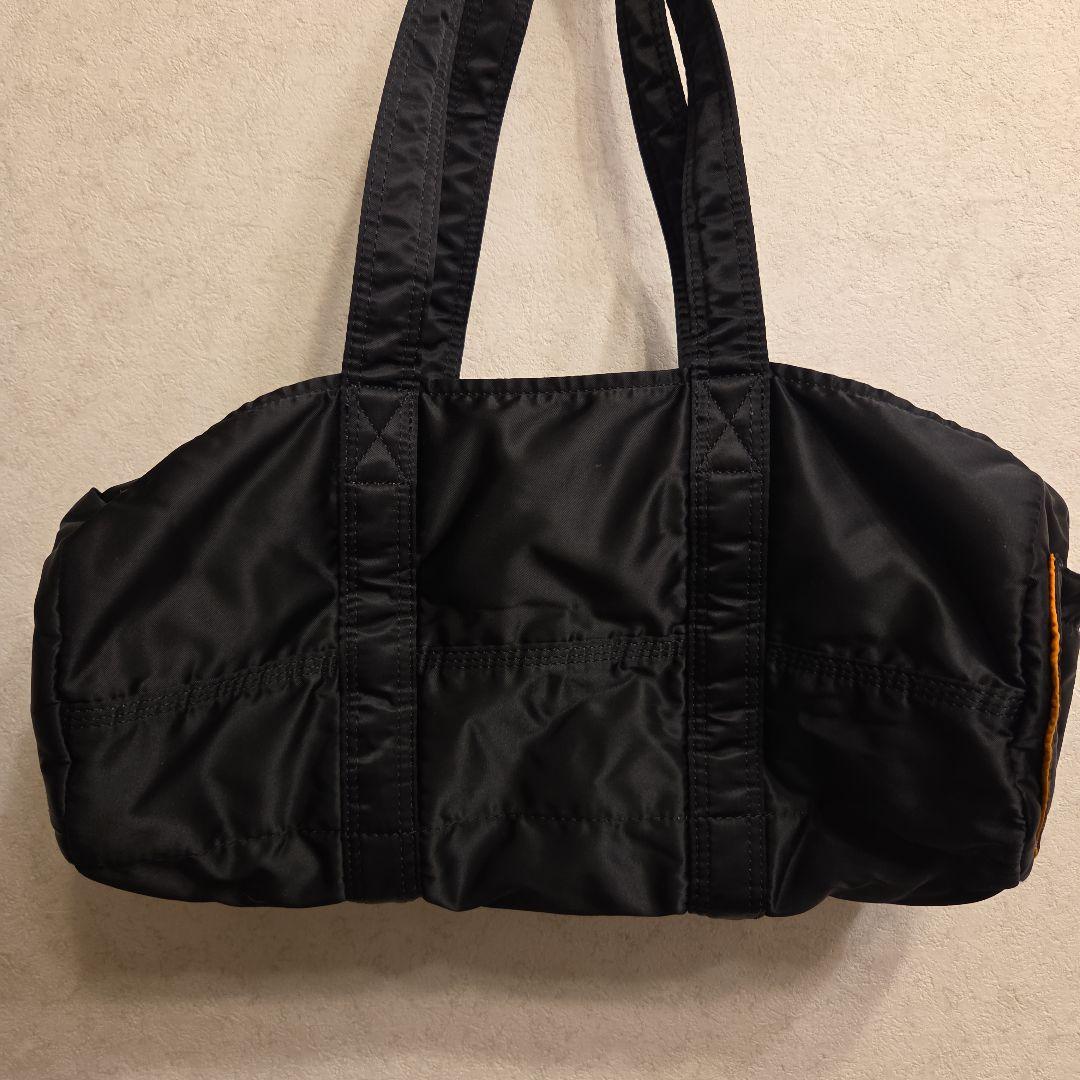 PORTER タンカー ブラック ドラムバッグ