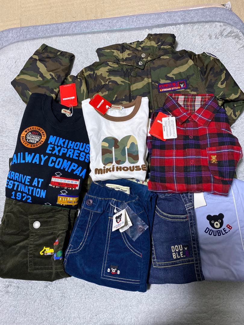 ミキハウス　ダブルB アウター、パンツ、トレーナー130