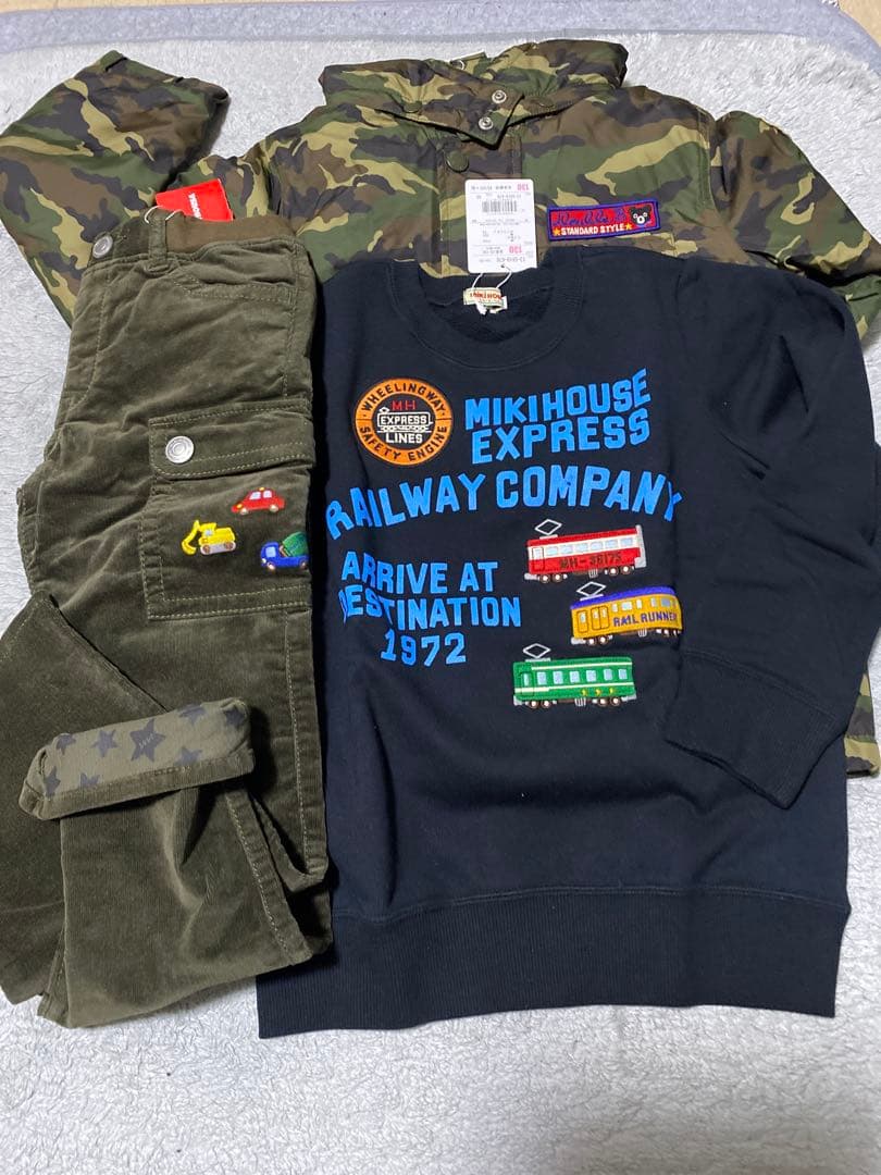 ミキハウス　ダブルB アウター、パンツ、トレーナー130