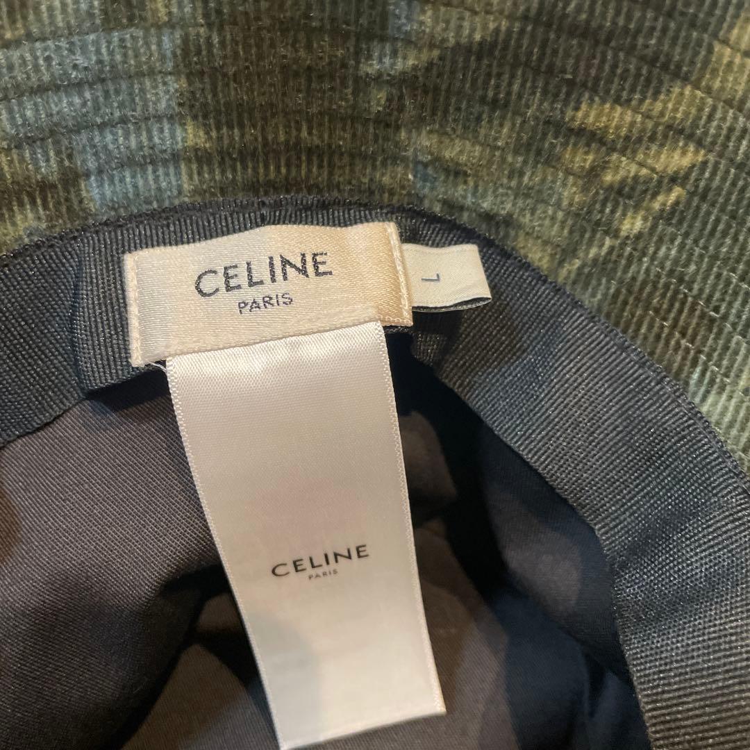 CELINE コーデュロイ 迷彩 バケットハット