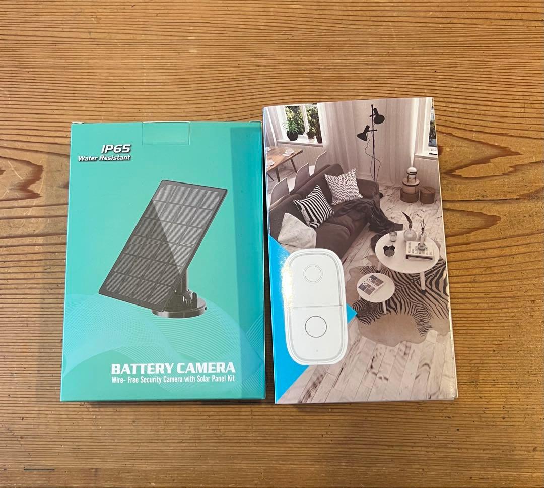 新品未開封 屋外防犯カメラ・工事不要・ワイヤレス・ソーラー・配線電源不要