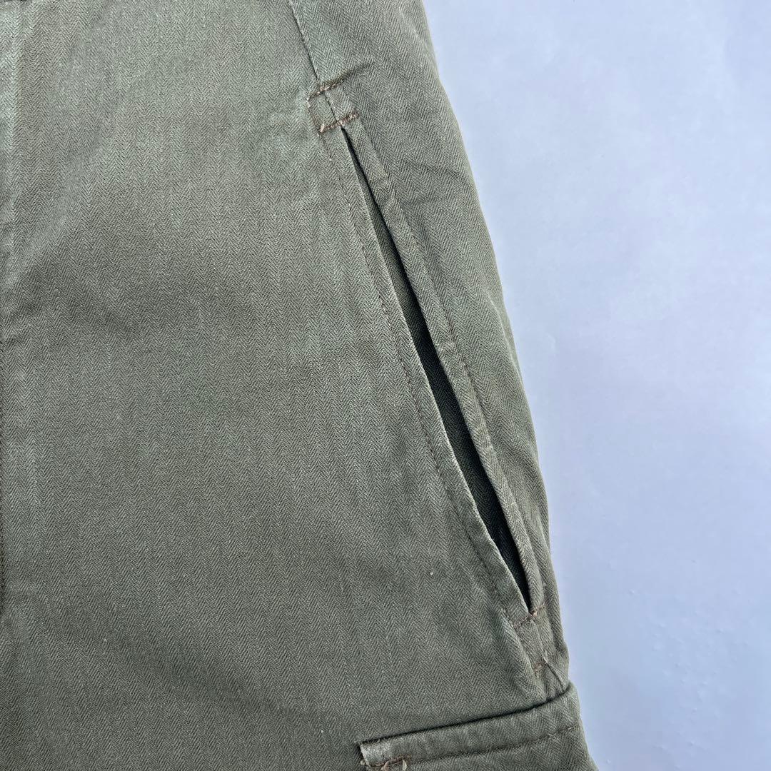 【サイズ21】M65 フランス軍　後期　カーゴパンツ　ヘリンボーン