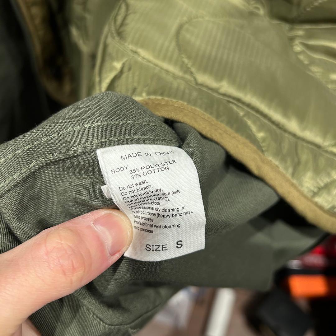 アダムエロペ モッズコート 3way オリーブ ライナー付き　サイズS M-65