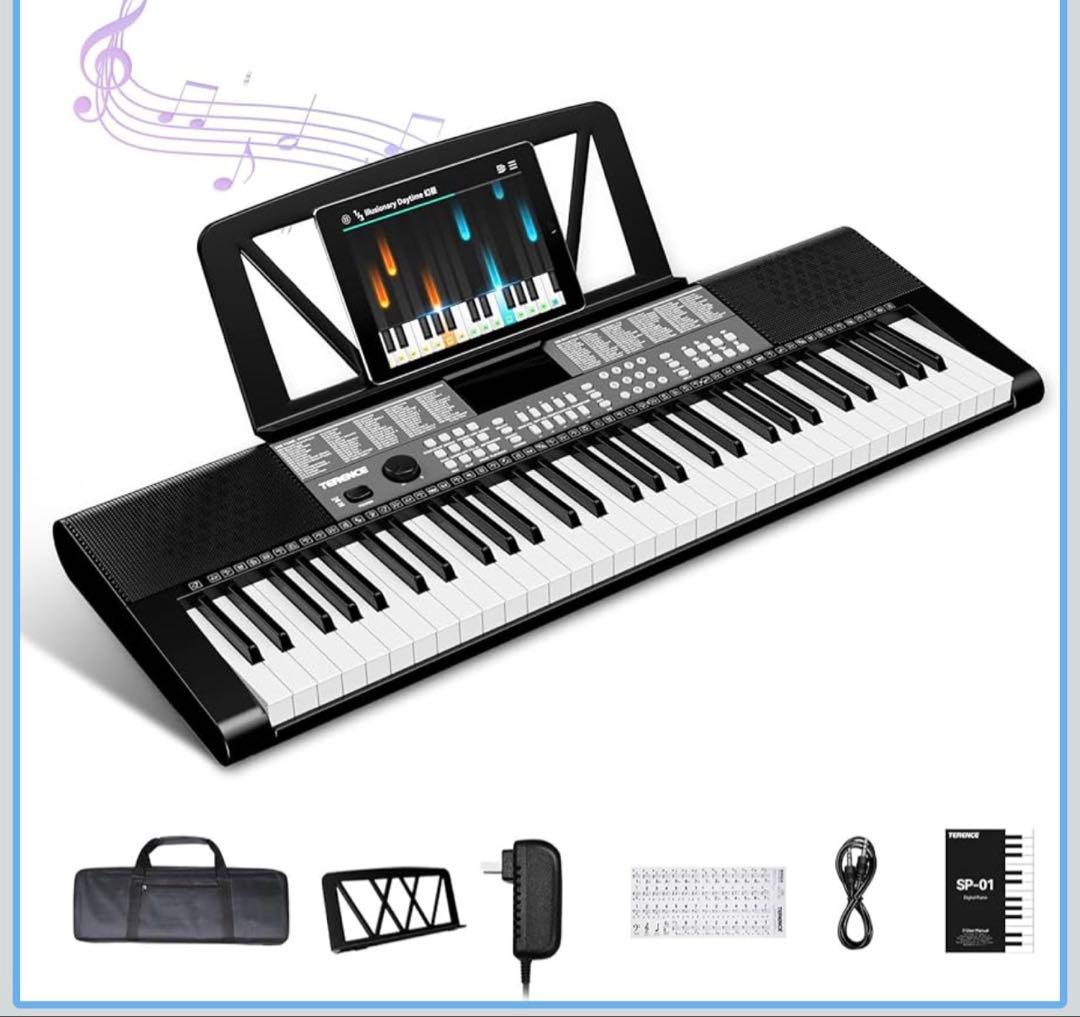 電子ピアノ 61鍵盤 237音色 246リズム 電子キーボード 25デモ曲内蔵