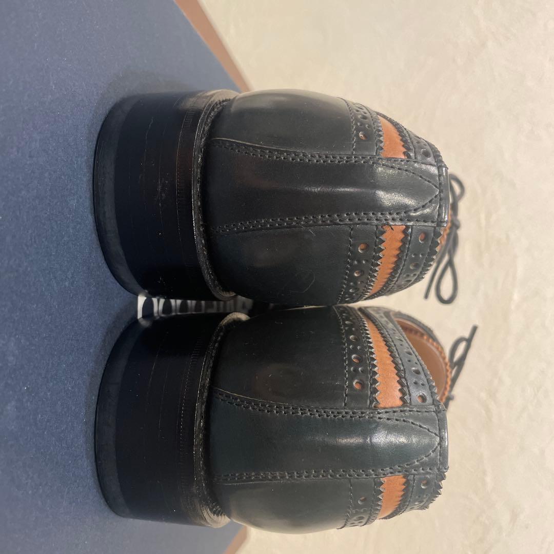 HIROSHI TSUBOUCHI ツートンウイングチップシューズ