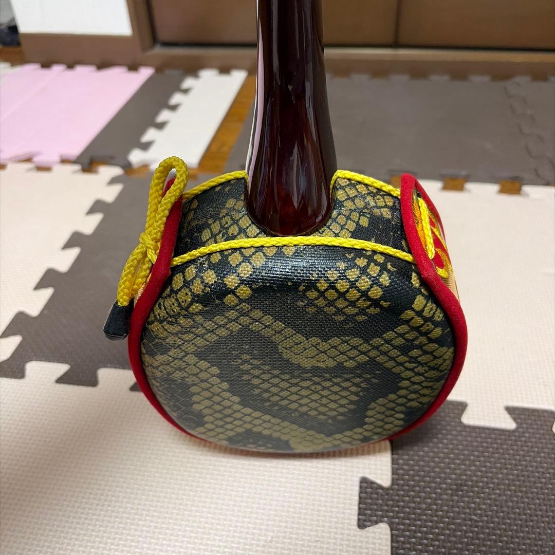 沖縄 三線 人工皮 合皮 琉球 弦楽器　蛇三線