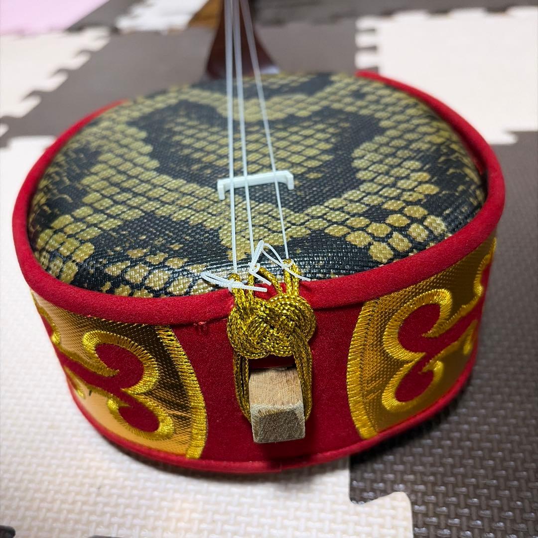 沖縄 三線 人工皮 合皮 琉球 弦楽器　蛇三線