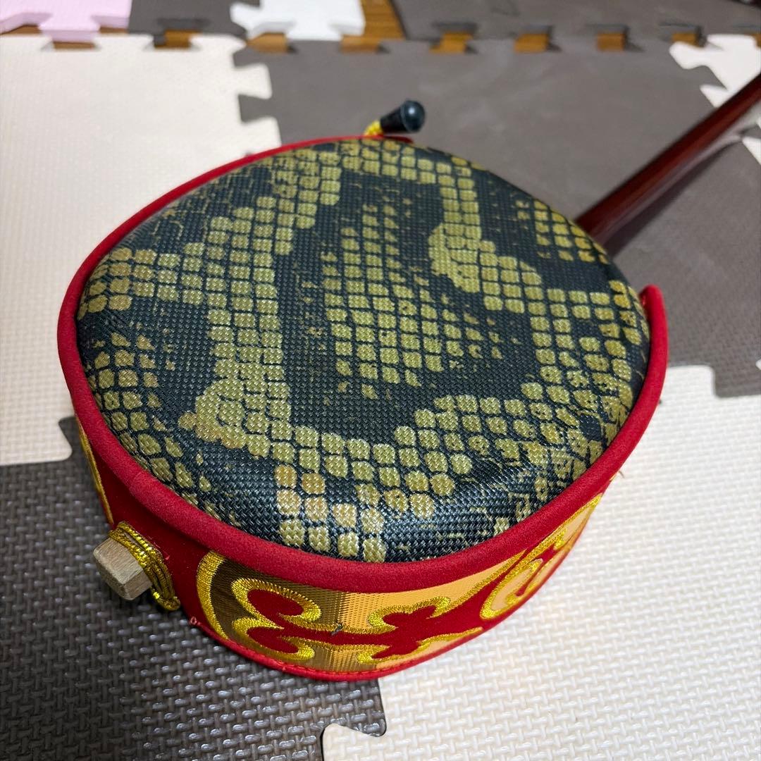 沖縄 三線 人工皮 合皮 琉球 弦楽器　蛇三線