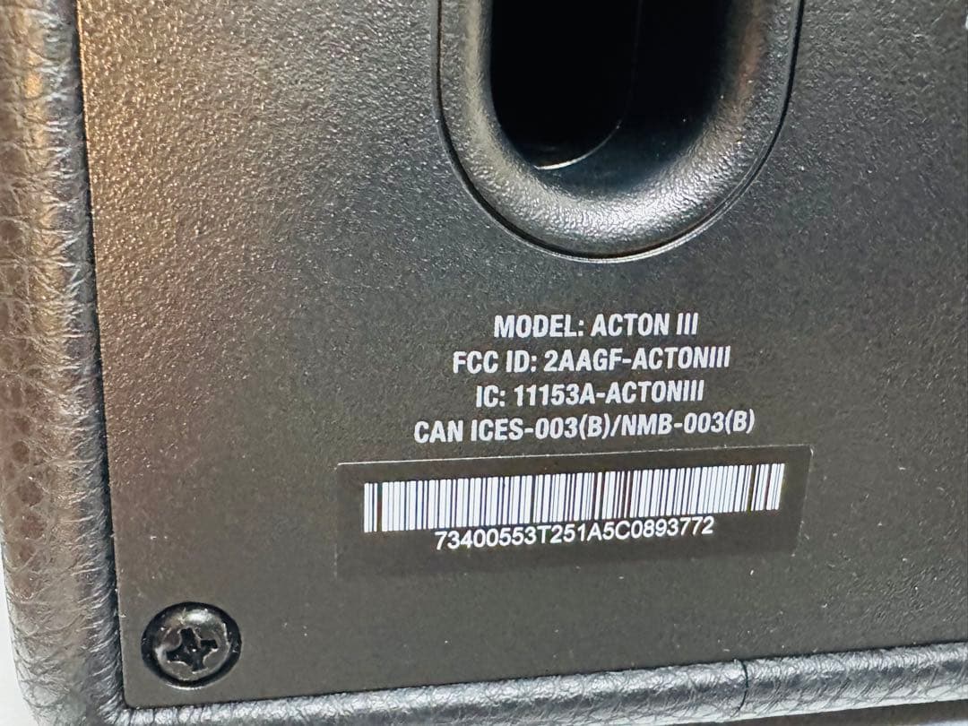 【国内正規品】マーシャル　ACTON III　Marshall ブラック