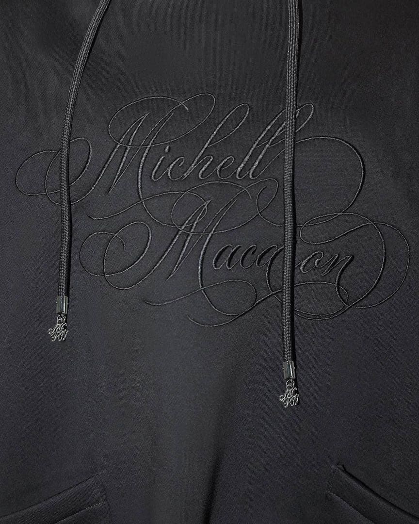 新品タグ付 ミシェルマカロン ファートリミングビックパーカー ブラック