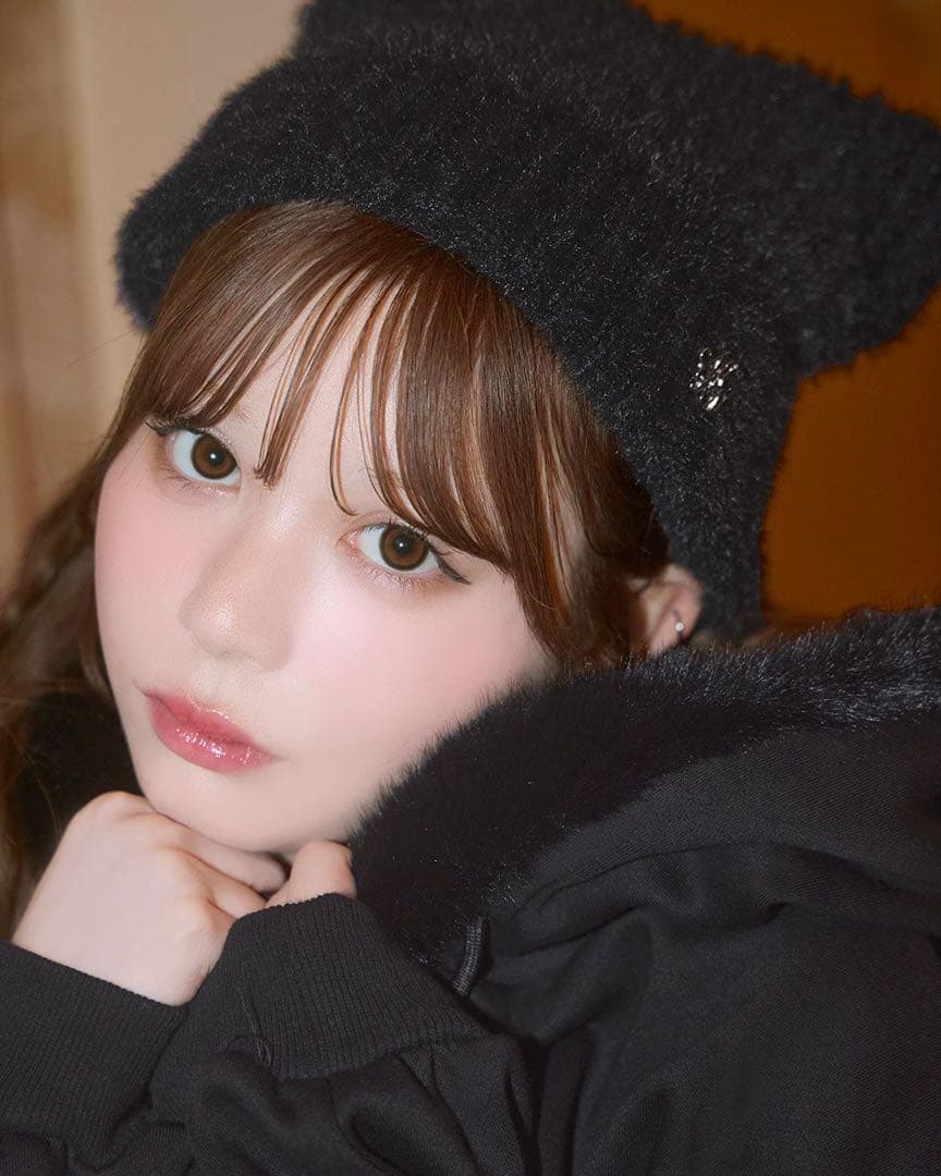 新品タグ付 ミシェルマカロン ファートリミングビックパーカー ブラック