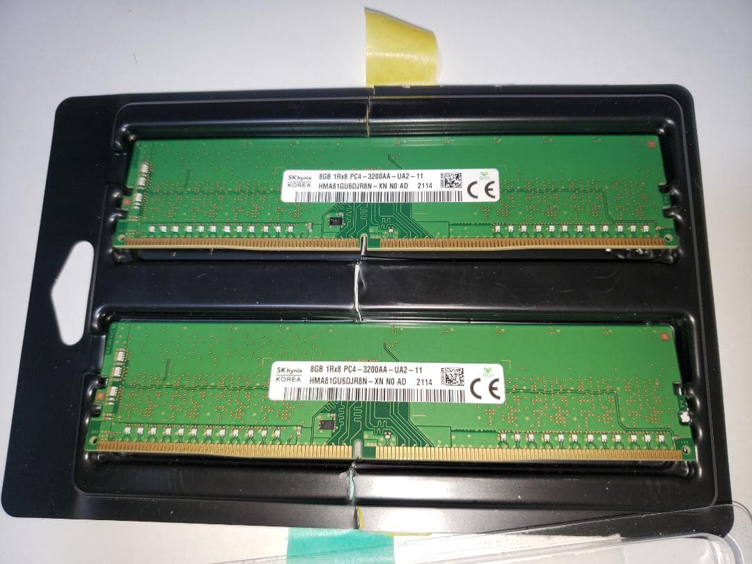 SK hynix 8GB DDR4 3200MHz メモリー 2枚セット