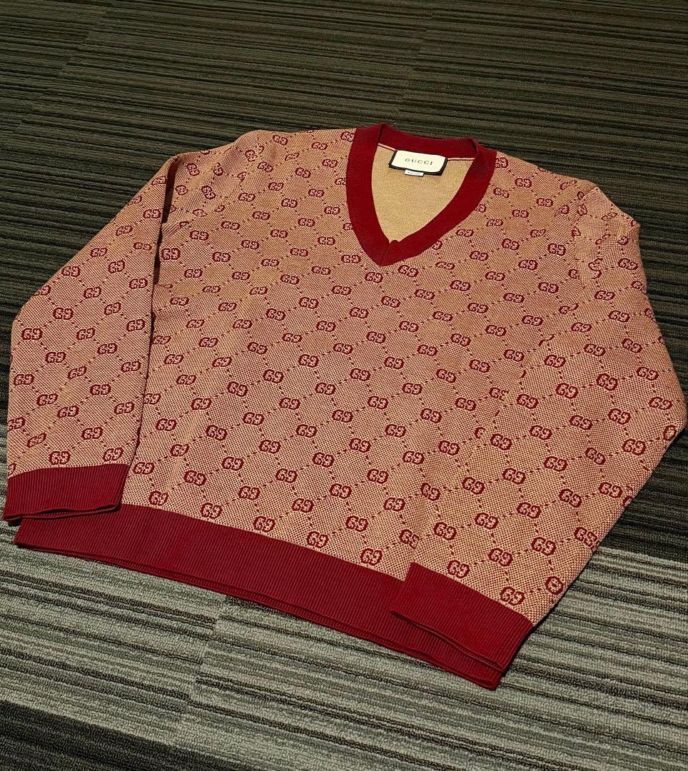 GUCCI 19ss グッチ GG柄 総柄 ニット ミケーレ期 aw