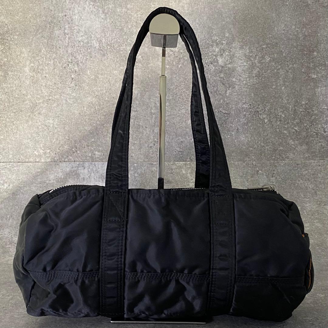 ポーター タンカー ボストン ブラック ダッフルバッグ ドラムバッグ 黒