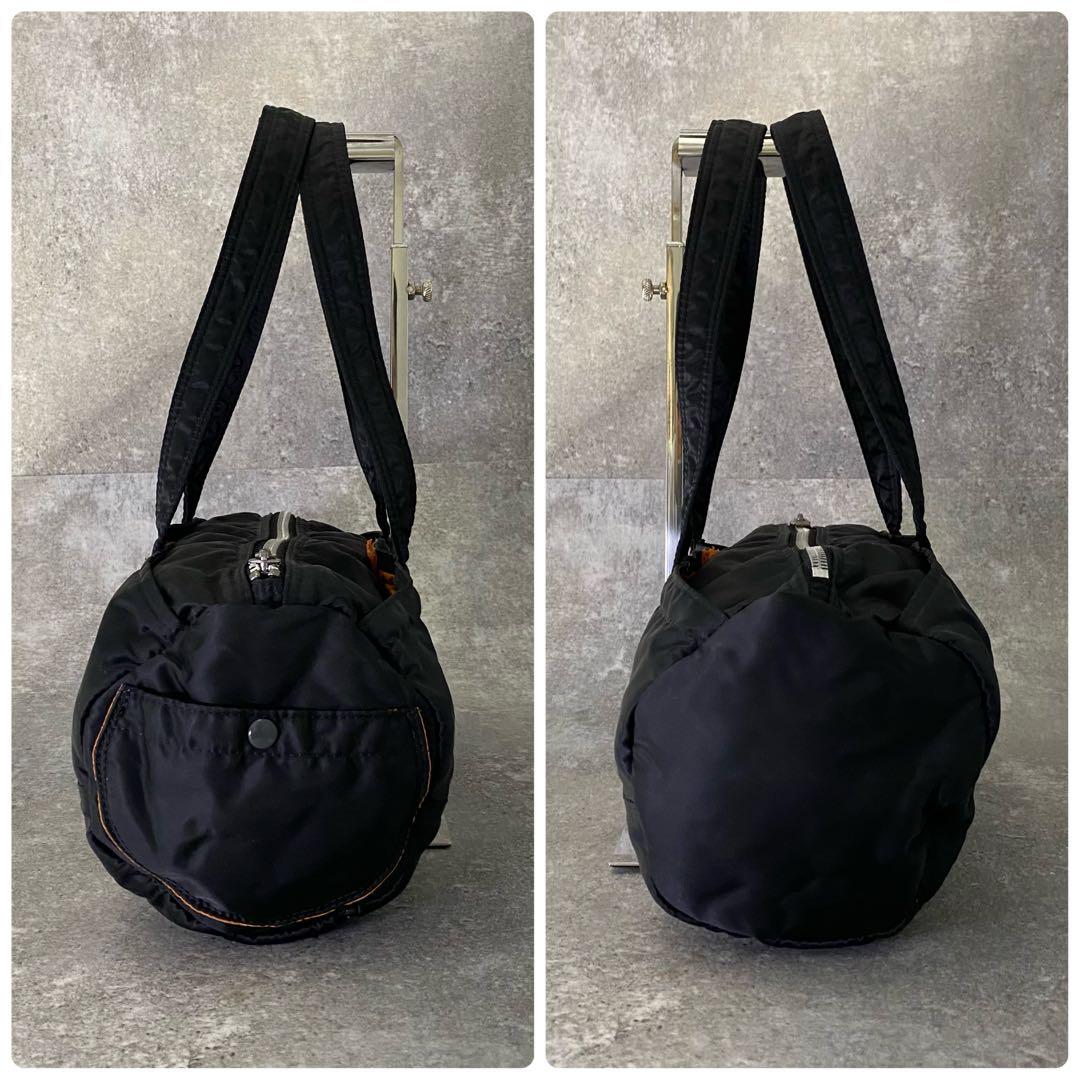 ポーター タンカー ボストン ブラック ダッフルバッグ ドラムバッグ 黒