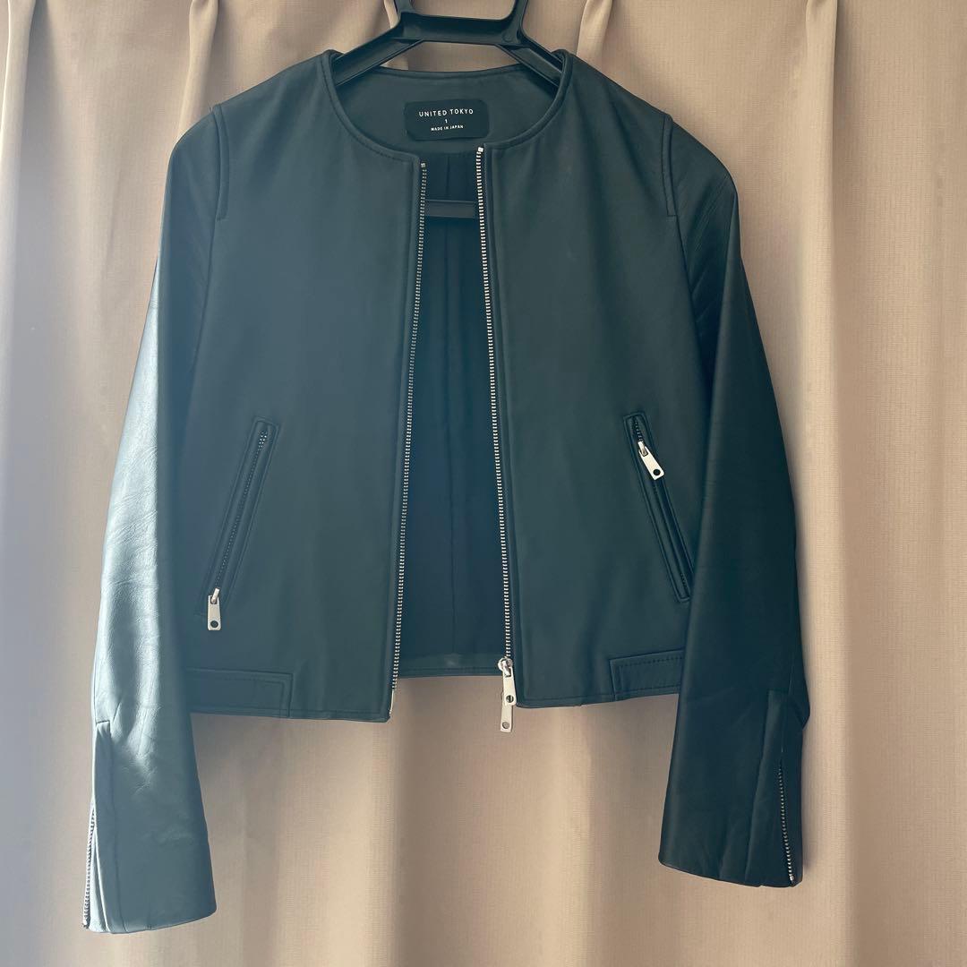 ユナイテッドトウキョウ　レディース　ノーカラー　ライダース