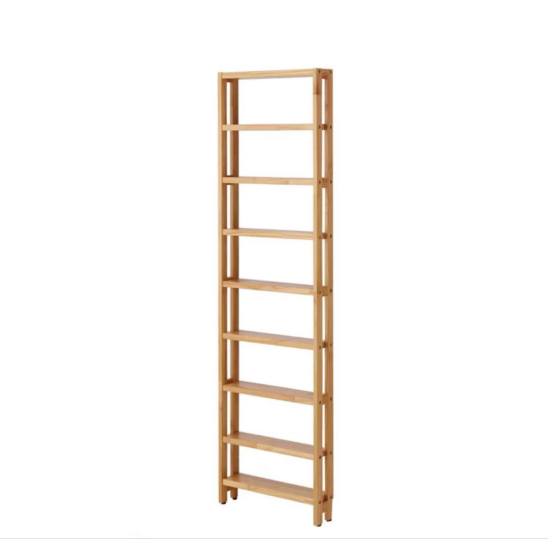 【もも】突っ張らずに取り付けられる薄型ラック・本棚　幅50cm