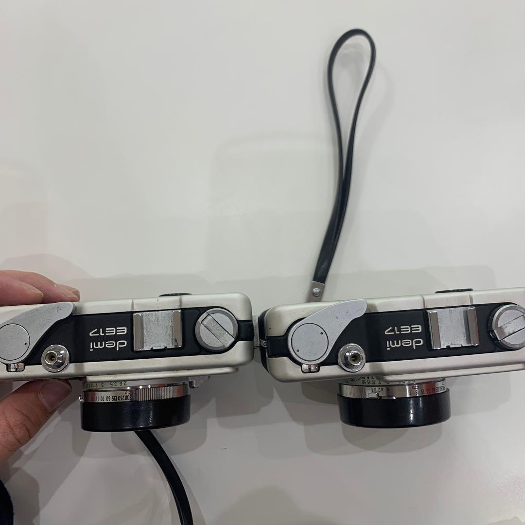 Canon Demi EE17 フィルムカメラ 2台セット ストラップ付き