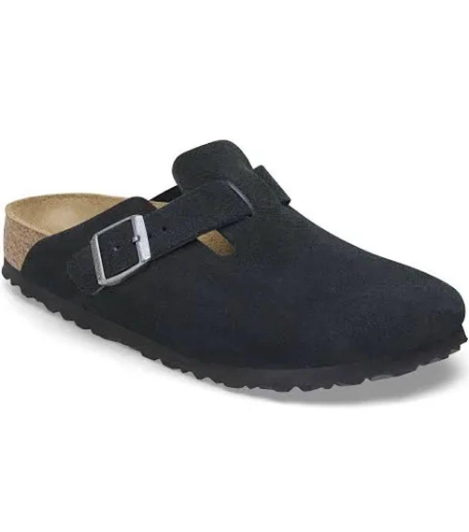 12091 BIRKENSTOCK ボストン 黒 スエード 28cm